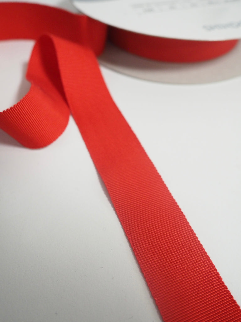 Shindo Cherry Grosgrain Ribbon 25mm