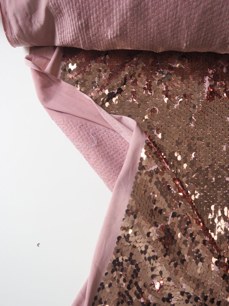 Pink Frost Sequin Jersey