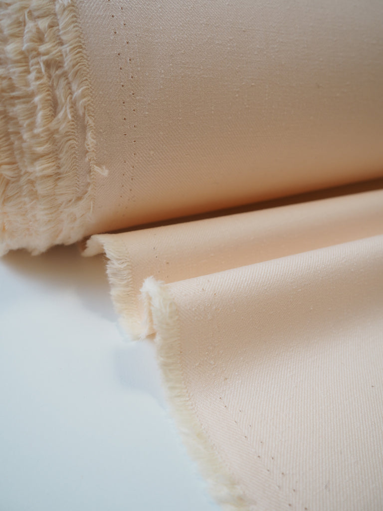 Peach Knotted Cotton Twill