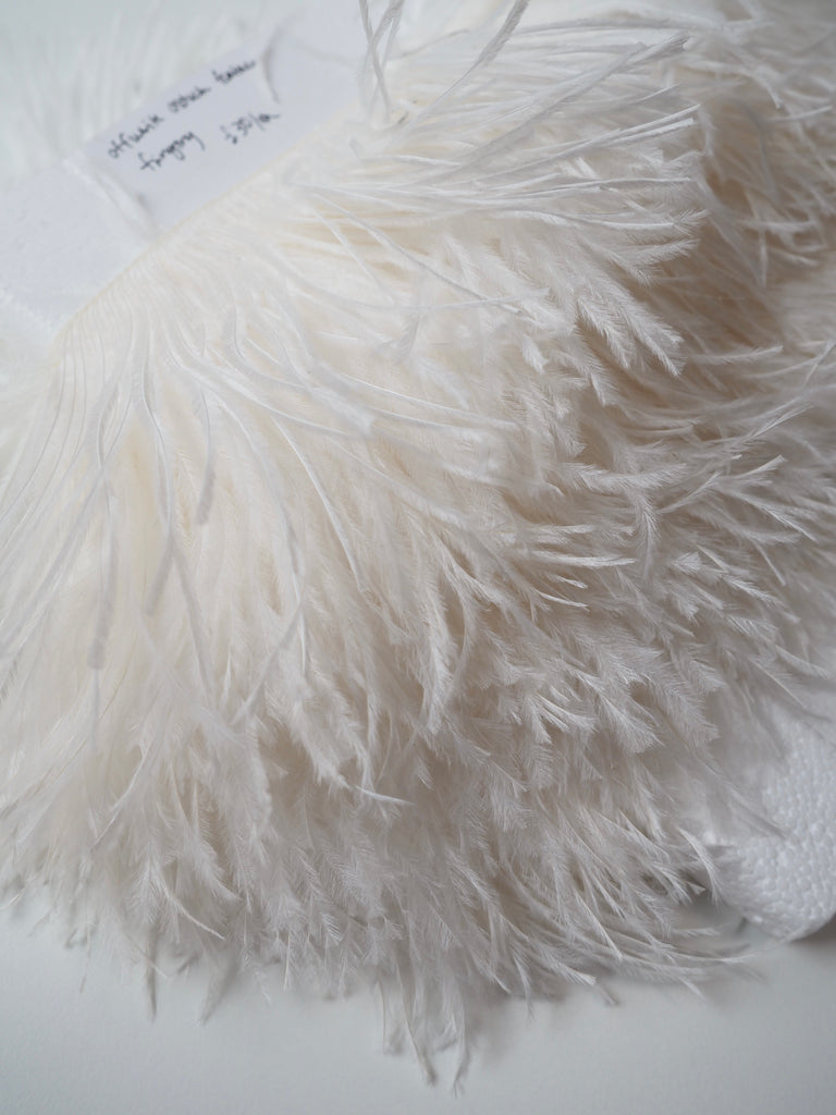 Off-White Ostrich Feather Fringing
