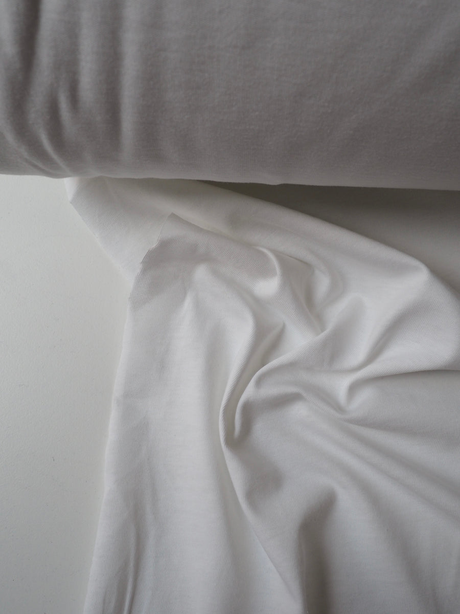 White Cotton Tshirt Jersey The New Craft House