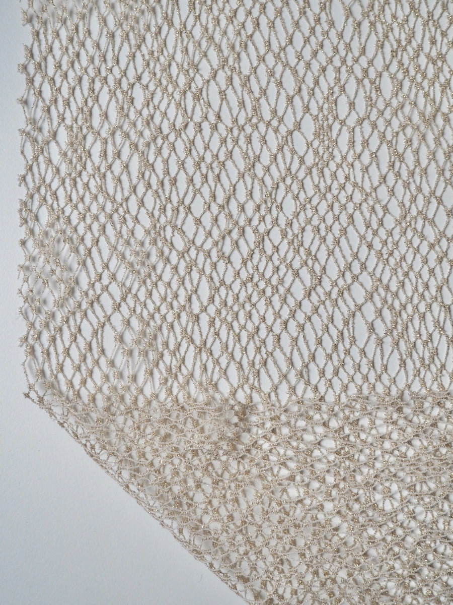 Golden Lurex Stretch Fishnet Lace – The New Craft House