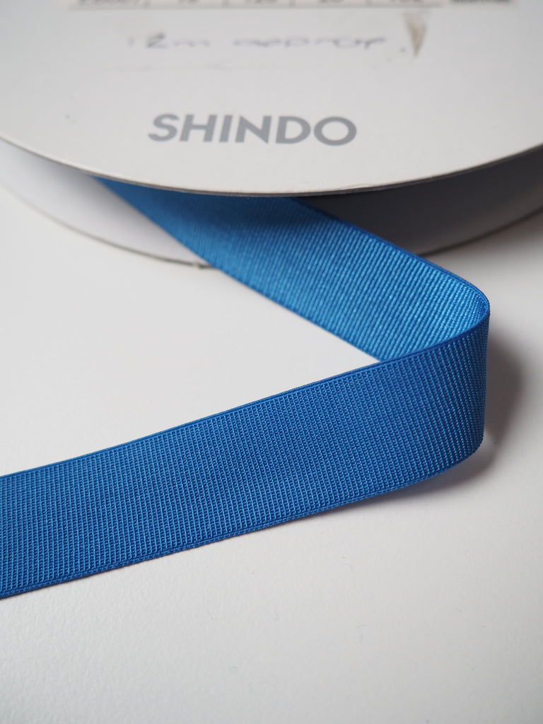 Shindo Electric Blue Grosgrain Elastic 18mm