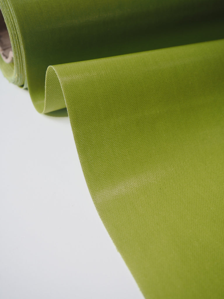 Pistachio Patent Cotton Oilcloth