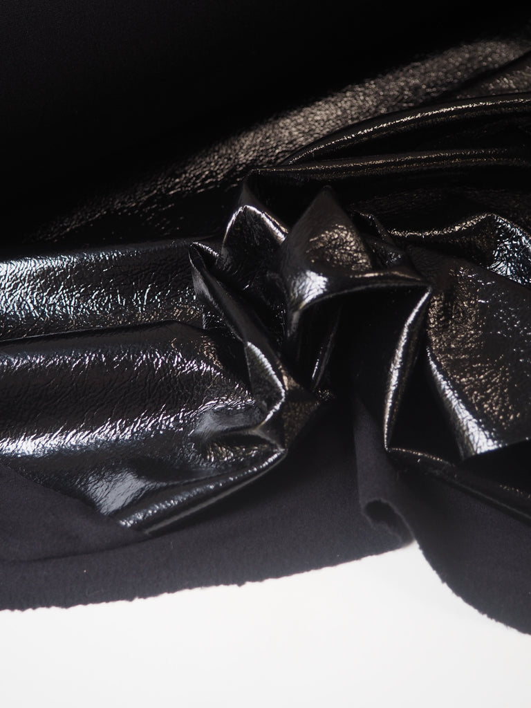 Black Patent Stretch Pleather