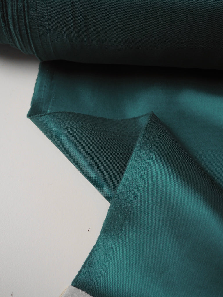 Soft Teal Stretch Acetate Satin Twill Lining