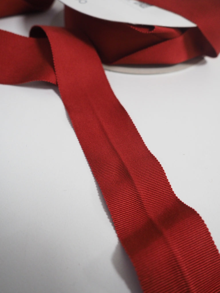 Shindo Red Grosgrain Ribbon 38mm