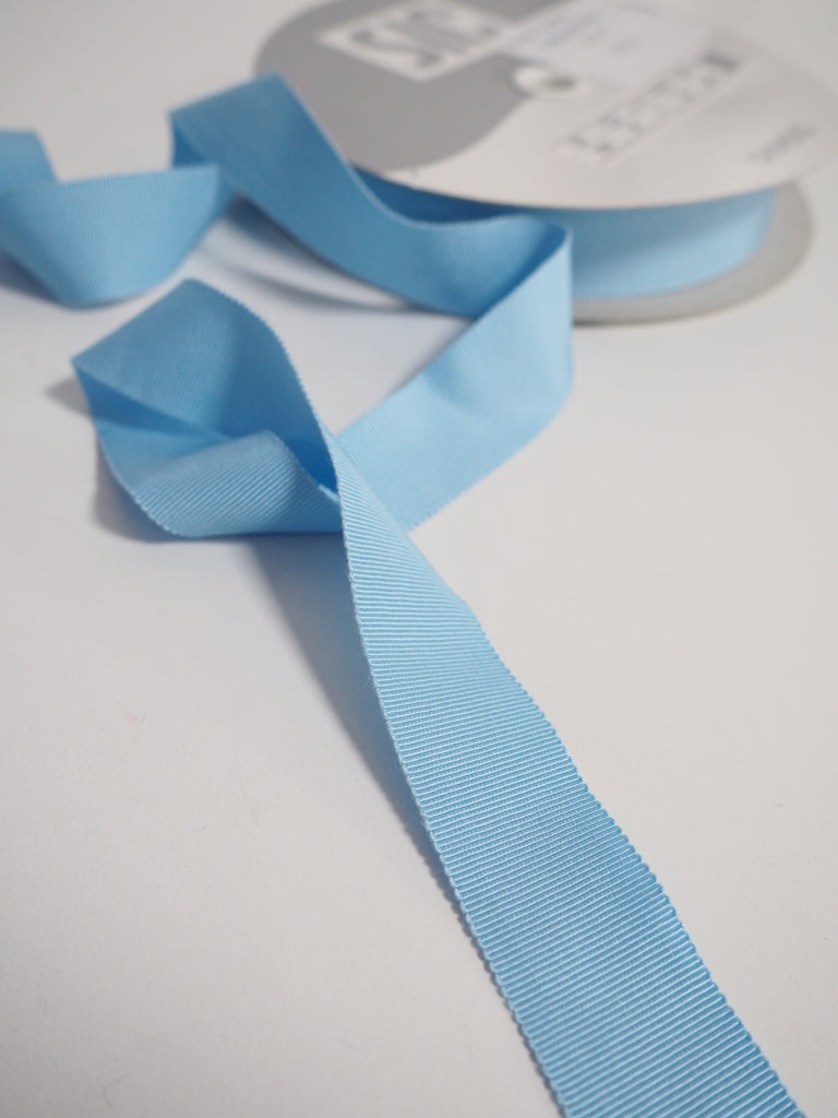 Shindo Sky Blue Grosgrain Ribbon 25mm