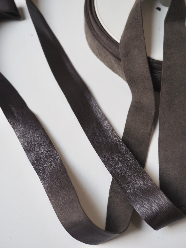 Dark Brown Leather Tape 20mm