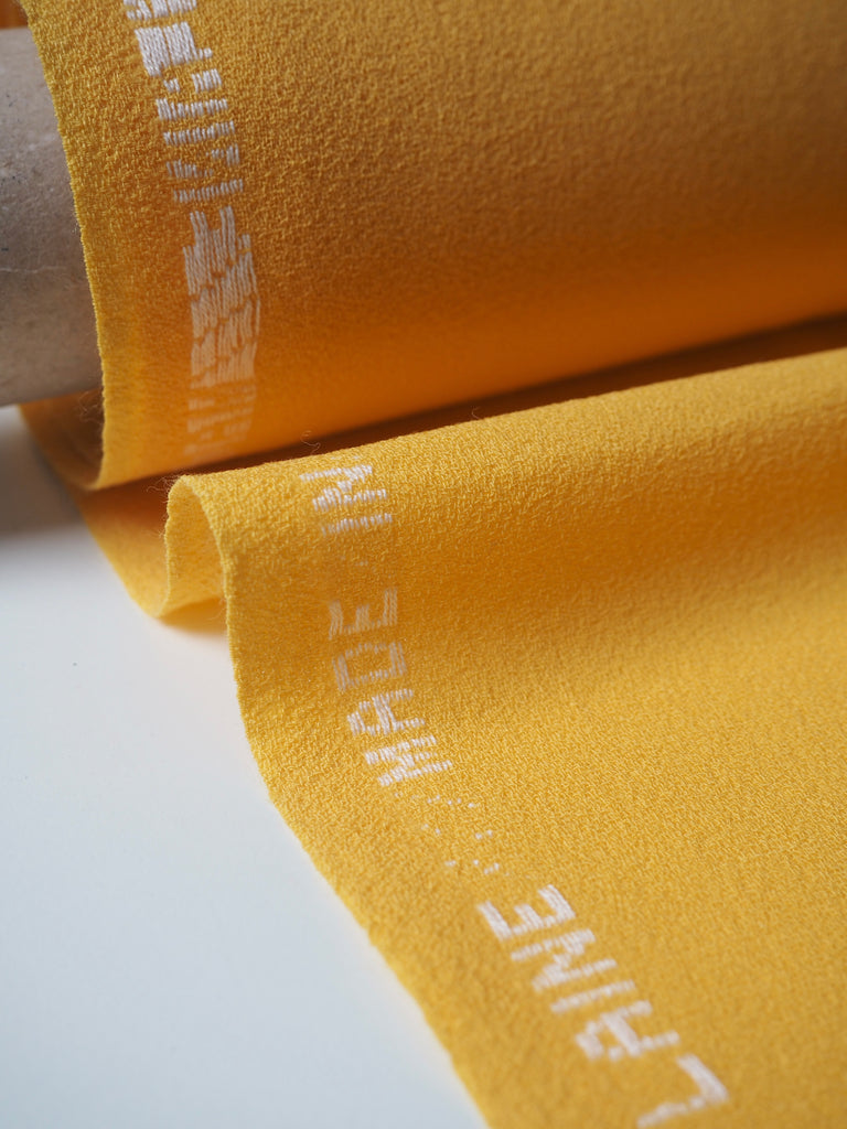 Yellow Wool Crepe