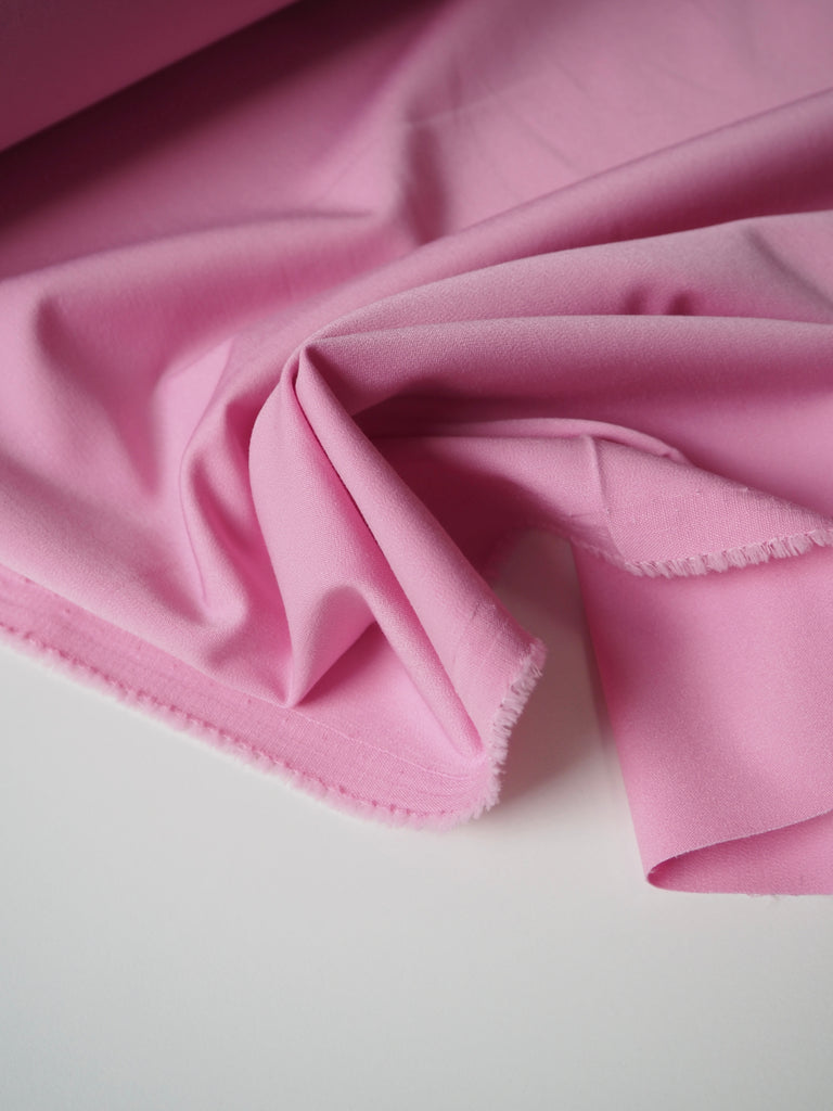 Light Pink Stretch Crepe-Backed Twill