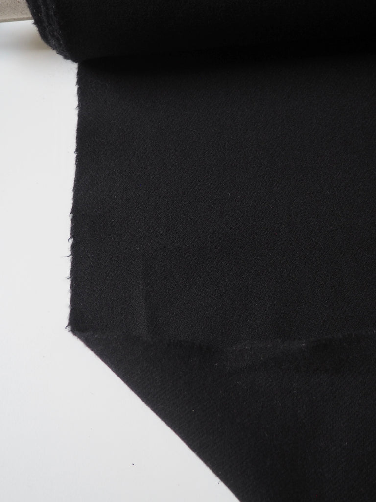 Black Fleece Wool Twill