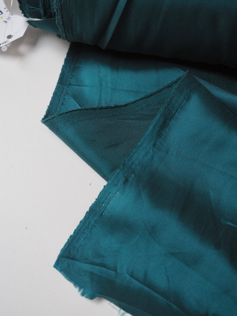 Teal Stretch Acetate Satin Twill Lining