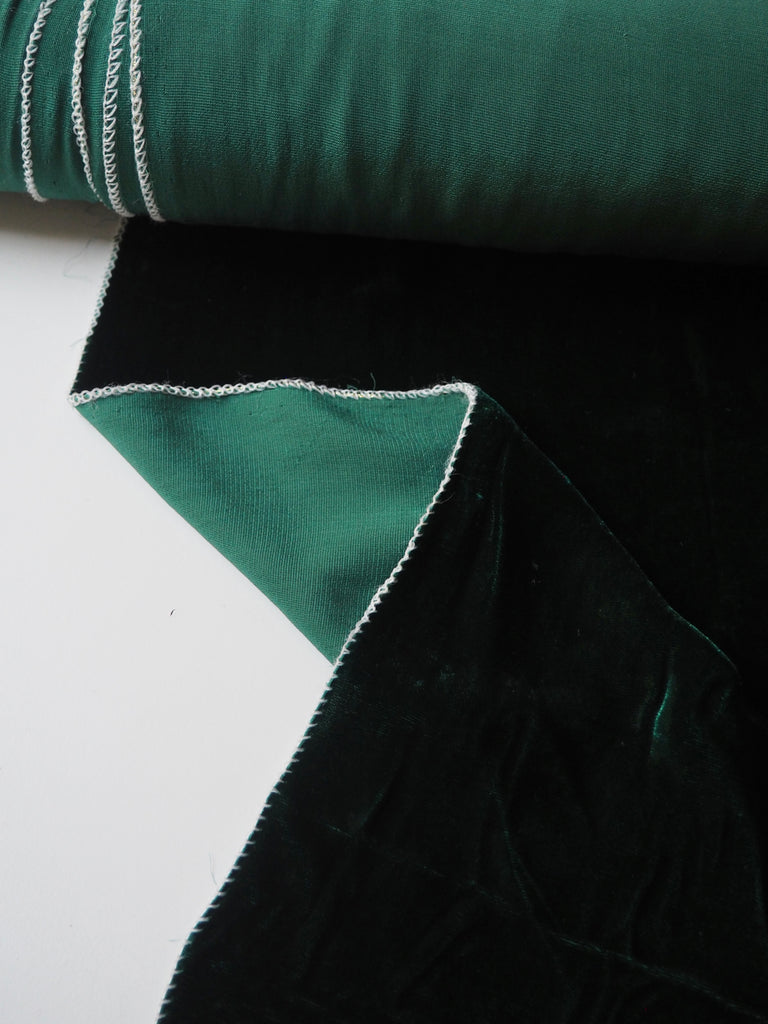 Emerald Silk/Viscose Velvet