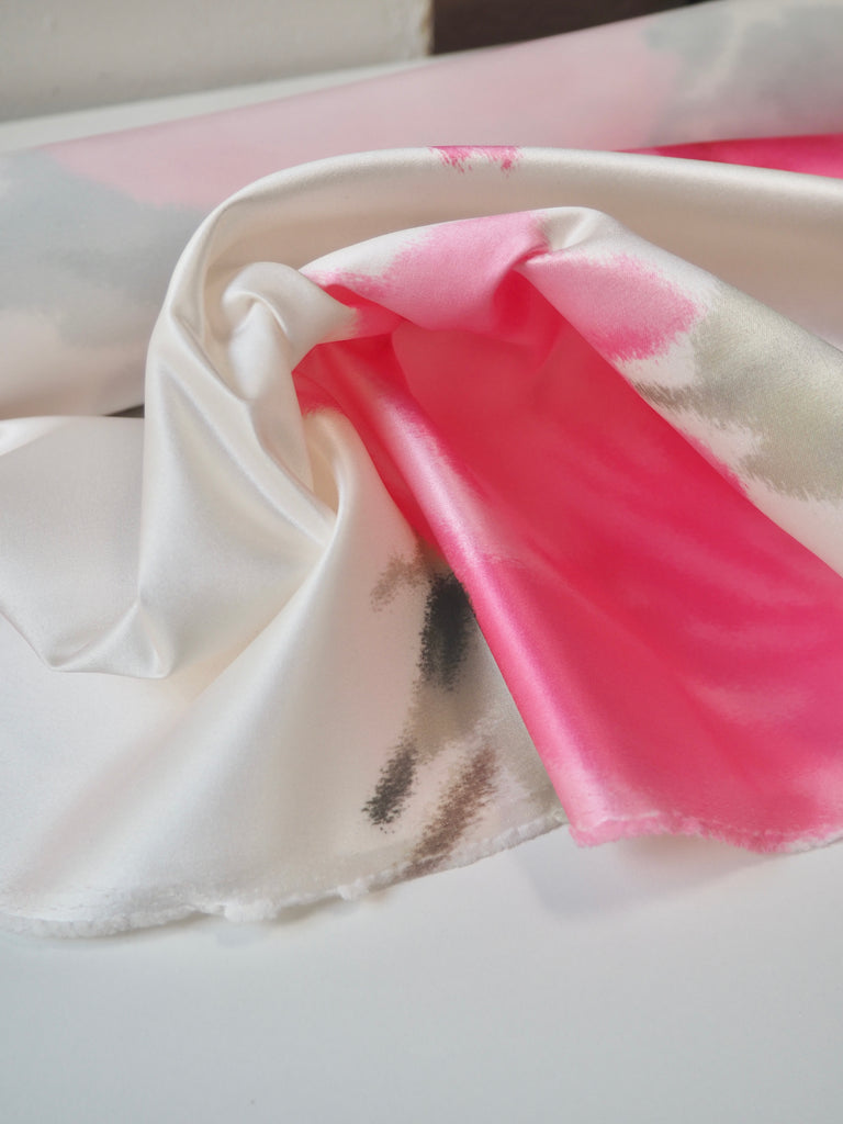 Pink Warp Rose Satin