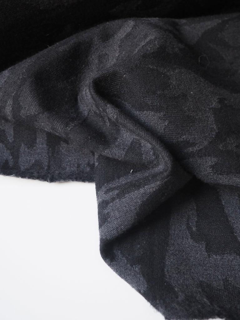 Black Camouflage Waterproofed Wool