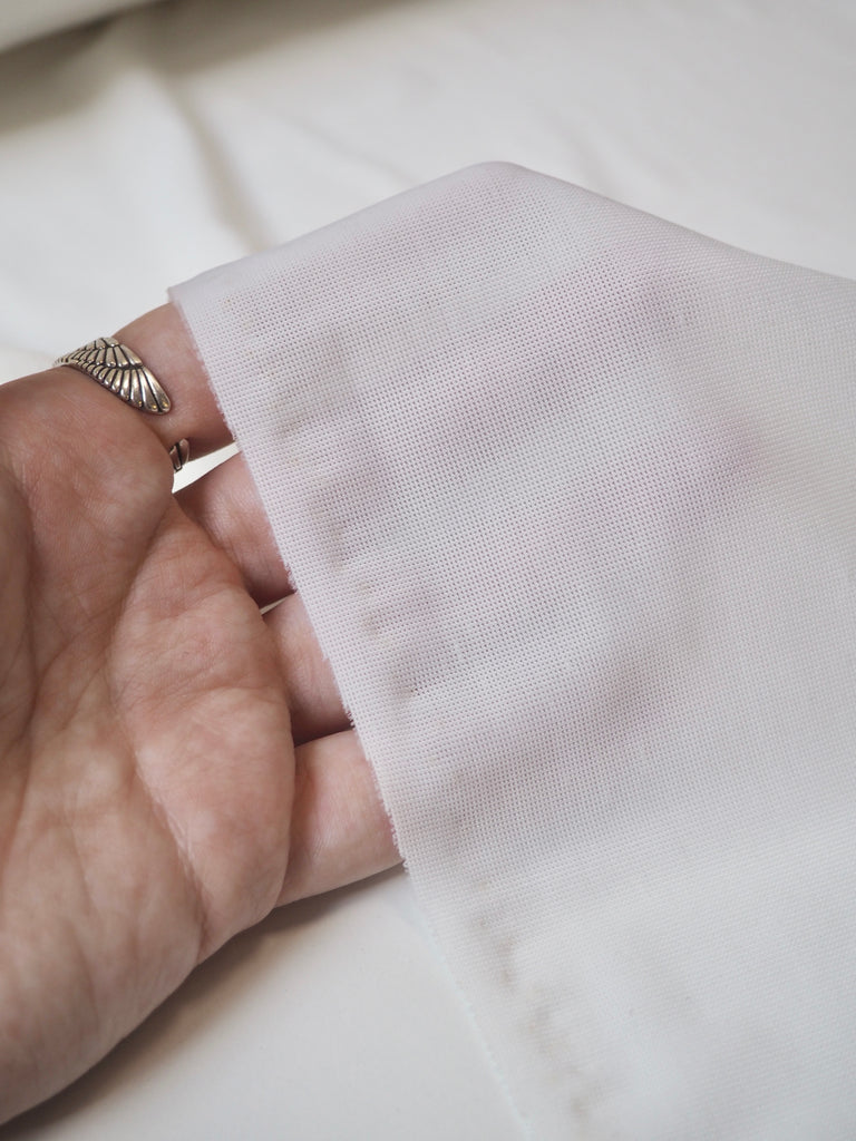 White Stretch Powermesh
