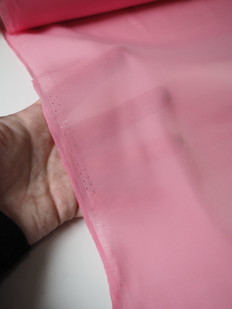 Bright Pink Sateen Organza