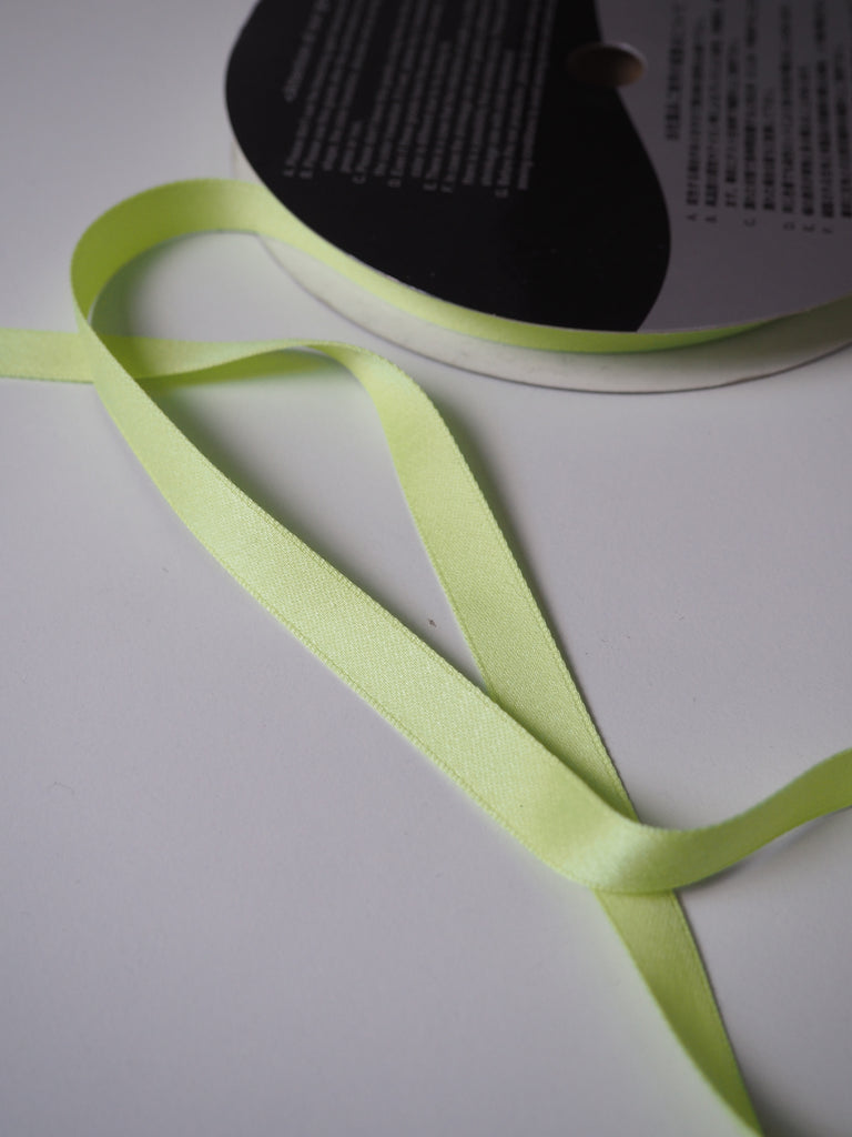 Shindo Matte Soft Lime Green Ribbon 12mm