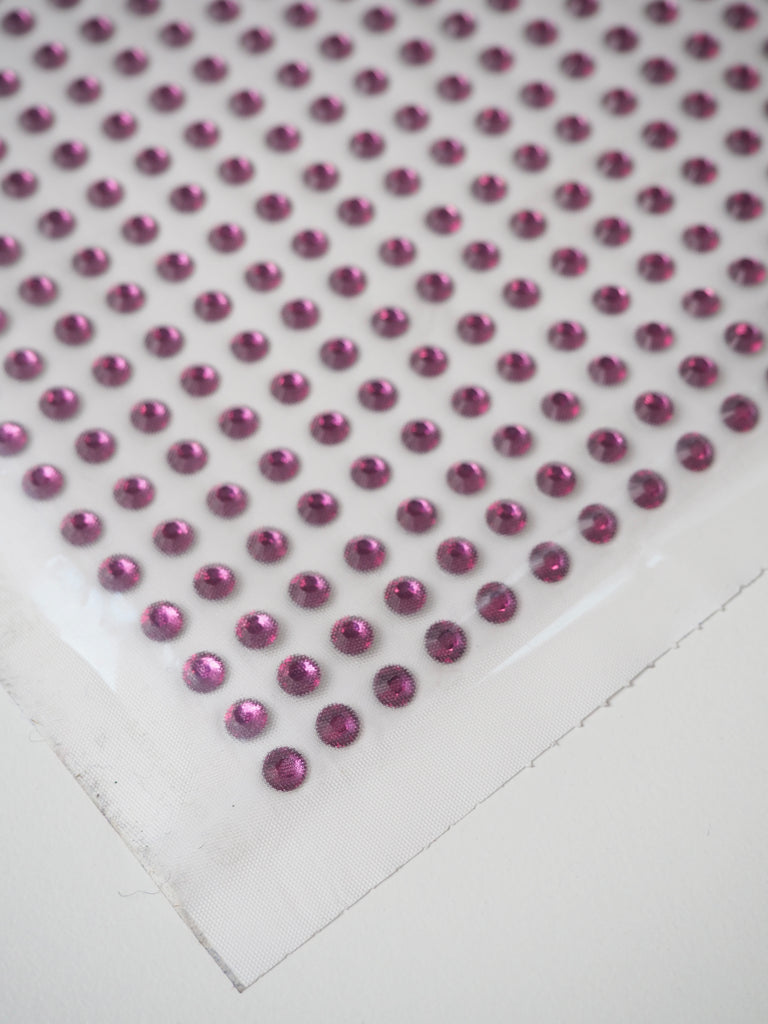 Swarovski Fuchsia Xilion Rose Crystal Hotfix Sheet 5mm