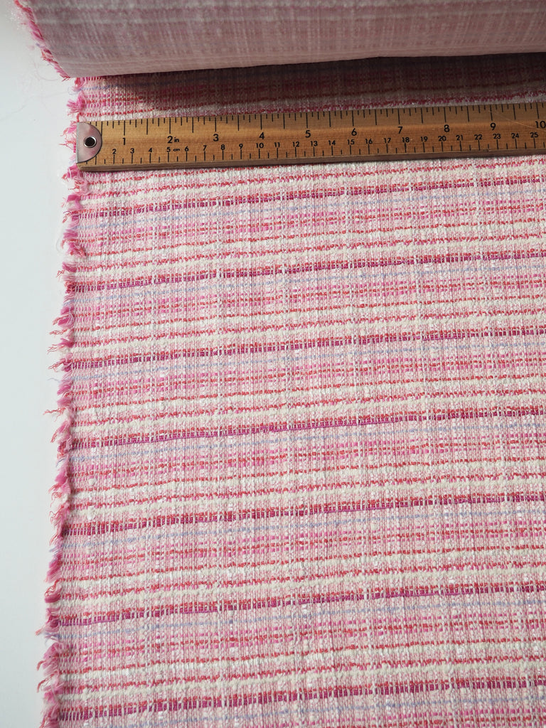 Sweet Pink Interfaced Cotton Tweed