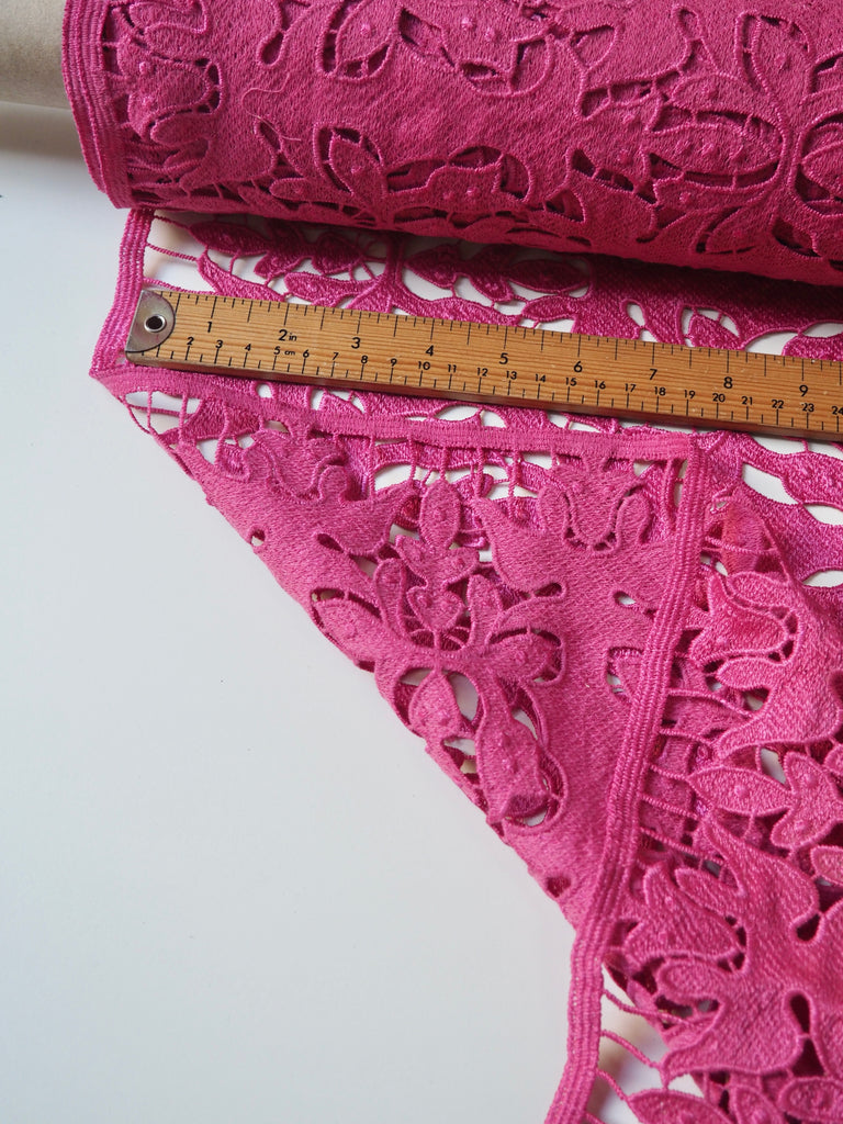 Pink Guipure Lace