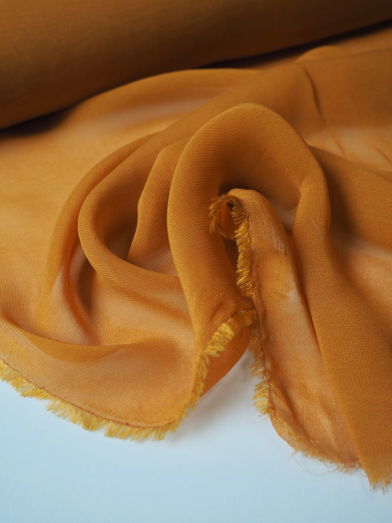 Turmeric Silk/Viscose Chiffon