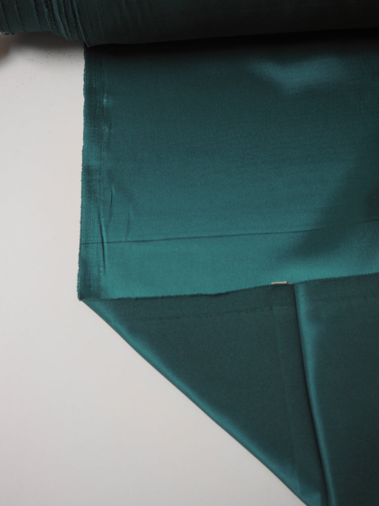 Soft Teal Stretch Acetate Satin Twill Lining