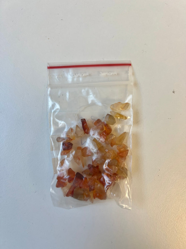 Cornelian Chip Beads 23g