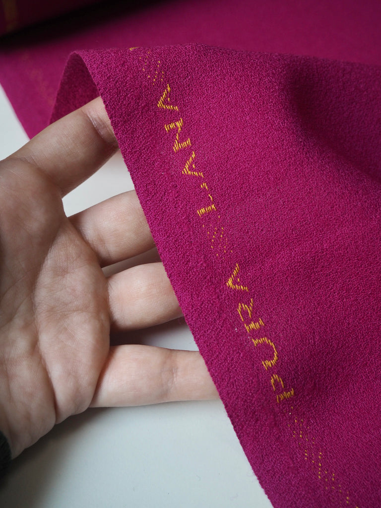 Magenta Wool Crepe