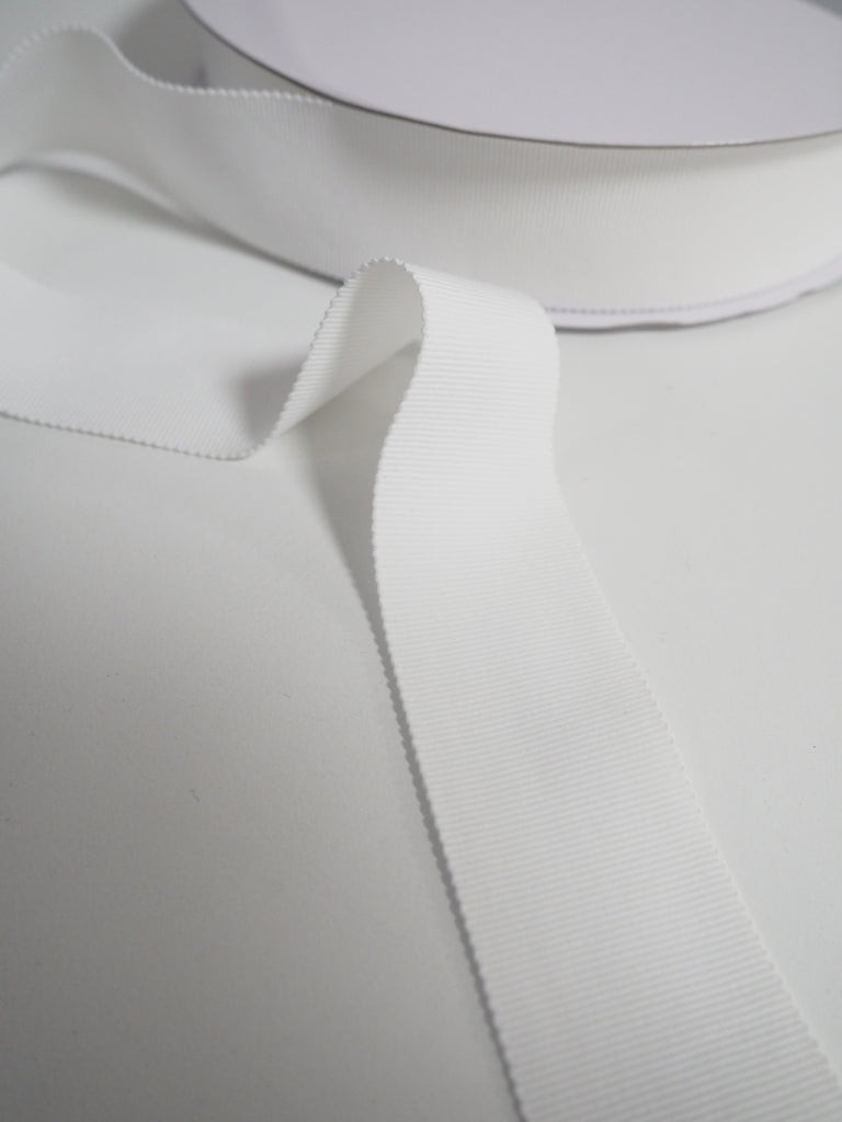Shindo White Grosgrain Ribbon 36mm