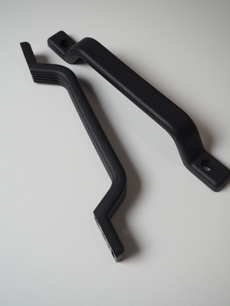 Black Plastic Bag Handles 24cm