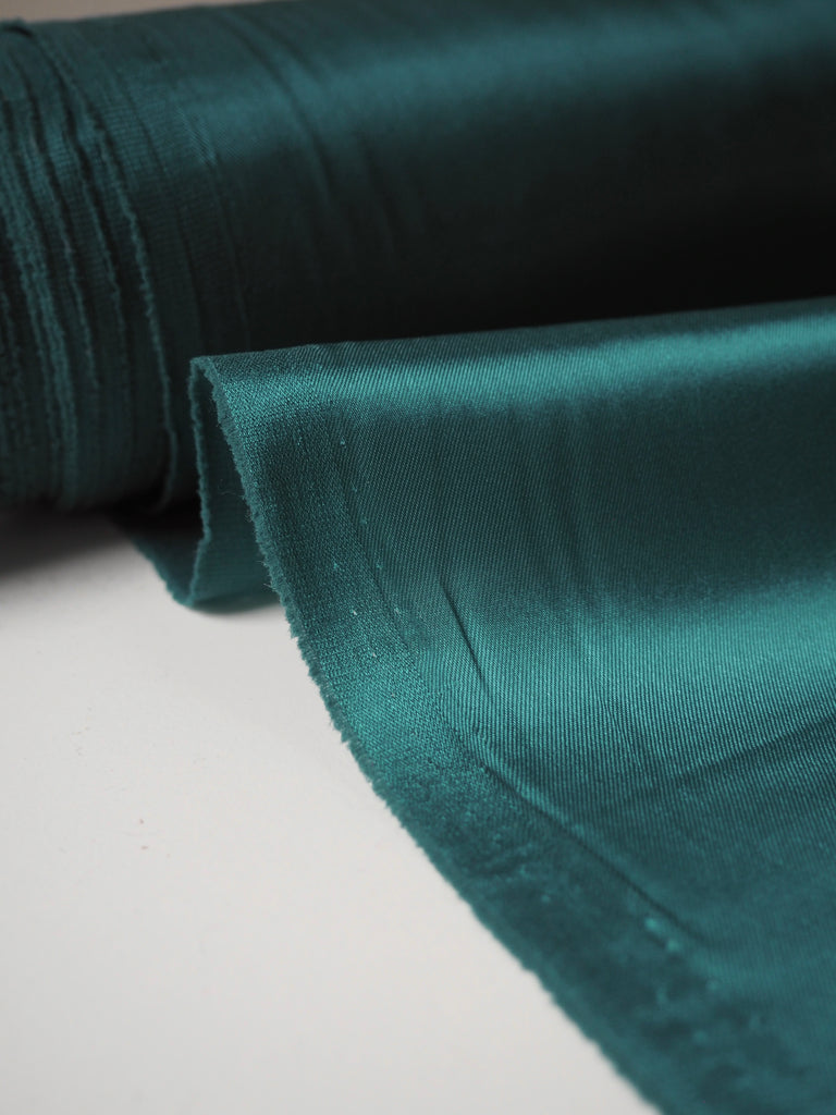 Soft Teal Stretch Acetate Satin Twill Lining