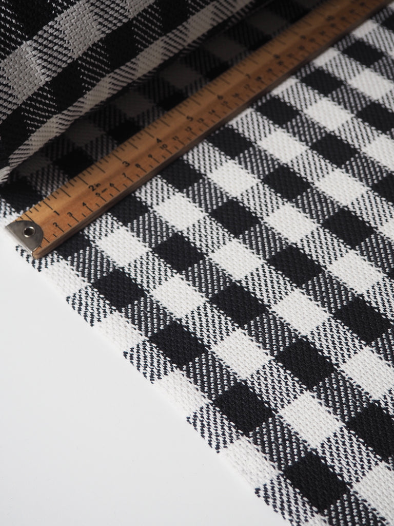 B+W Gingham Cotton Jacquard