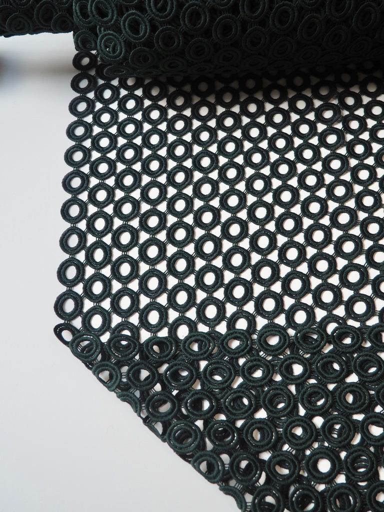 Green Circle Guipure Lace