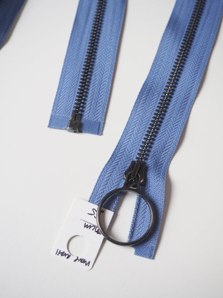 Periwinkle 70cm/27.5in Metal Teeth Open-Ended Zip