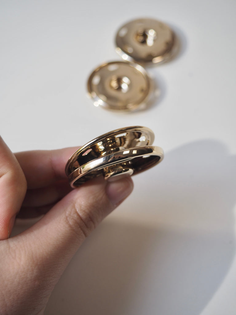 Light Gold Extra Large Press Studs 42mm