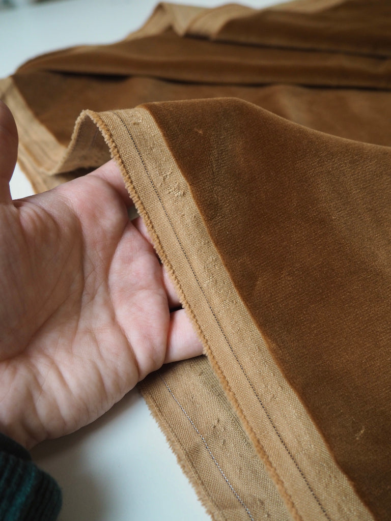 Cinnamon Cotton Velvet