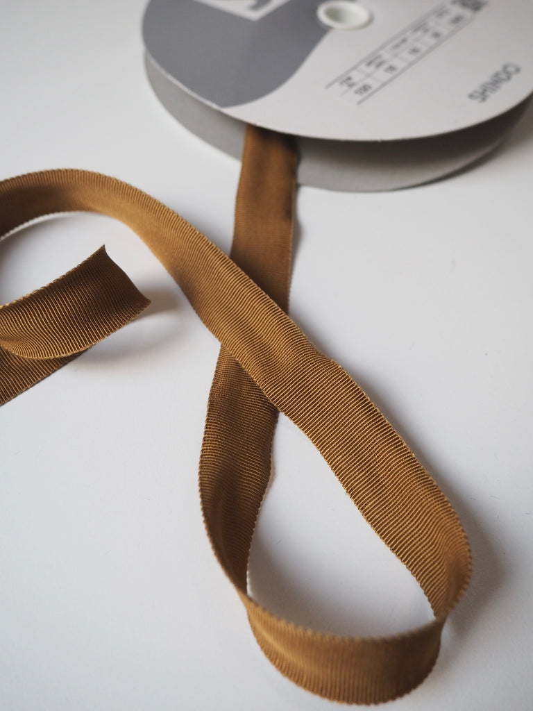 Shindo Gold Grosgrain Ribbon 18mm