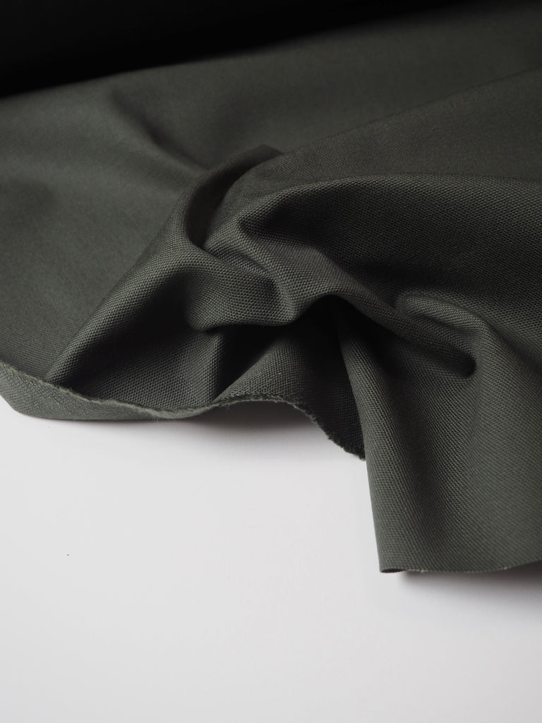 Olive Cotton Canvas