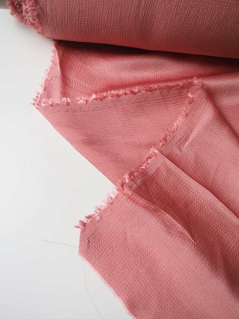 Pink Hammered Viscose Satin