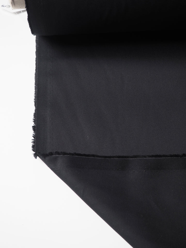 Black Cotton Twill 215gsm