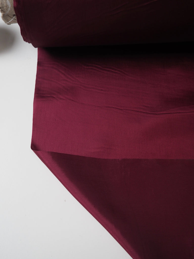 Burgundy Acetate Satin Lining