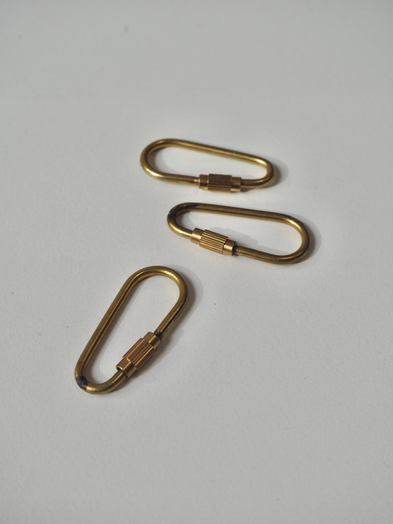 Brass Twist Lock Carabiner 36mm