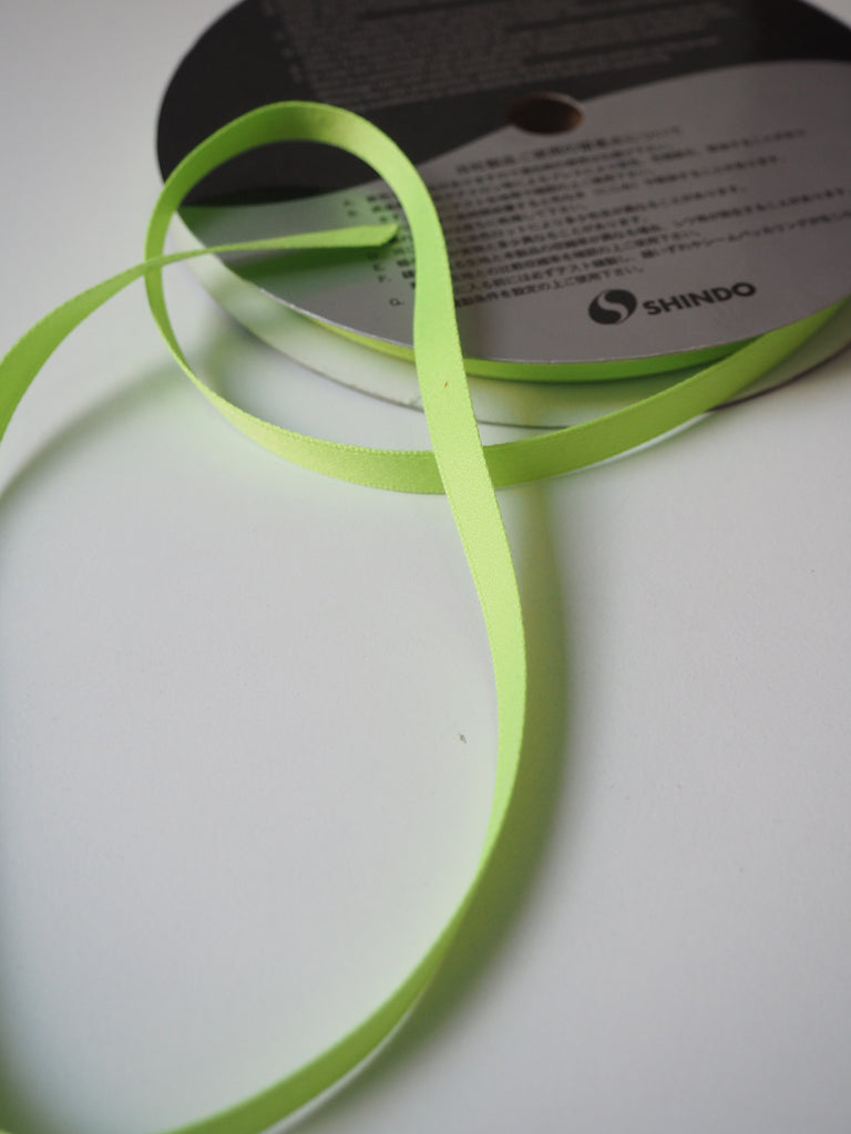 Shindo Matte Lime Green Ribbon 9mm