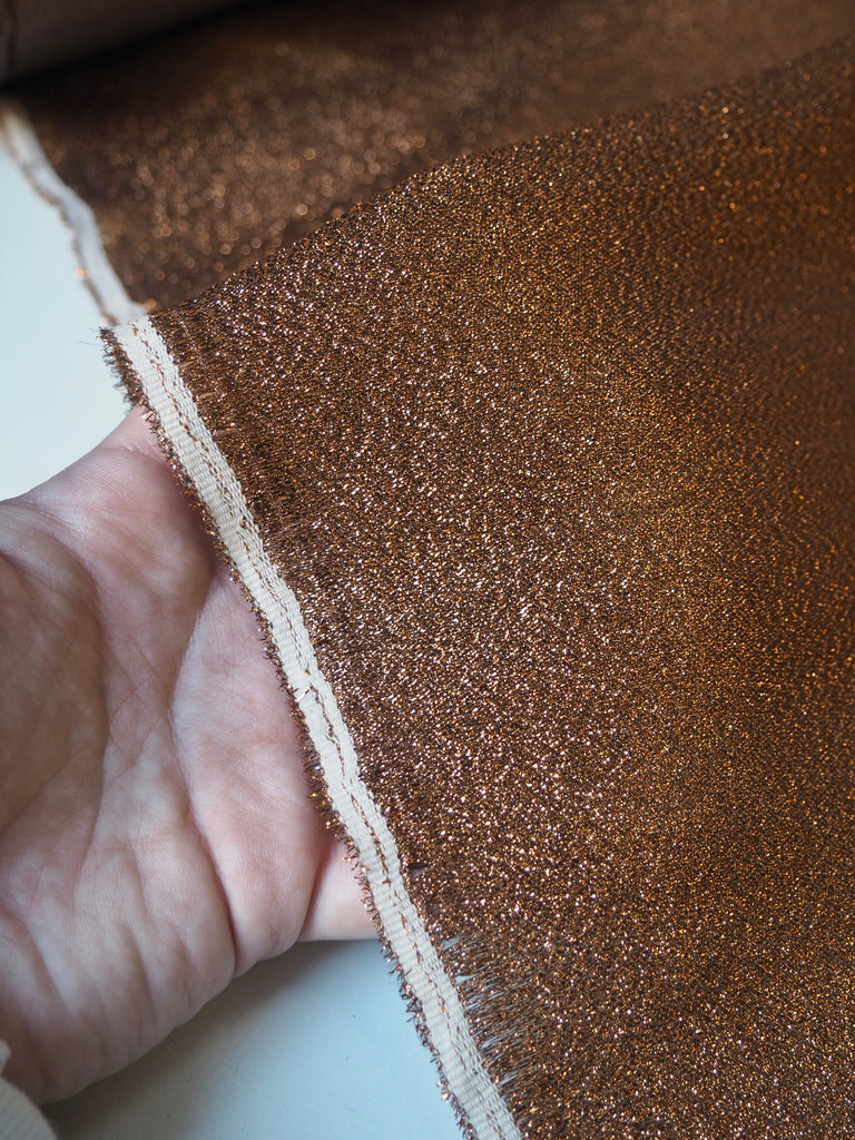 Copper Lamé Organza