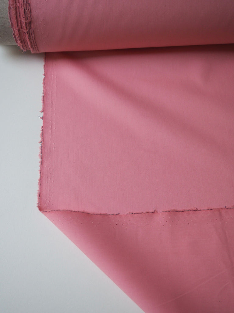 Salmon Pink Light Cotton Poplin