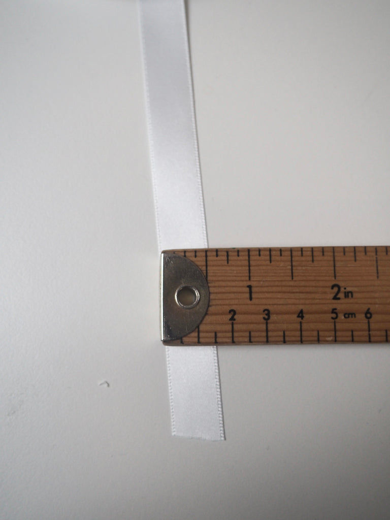 Shindo White Satin Ribbon 15mm