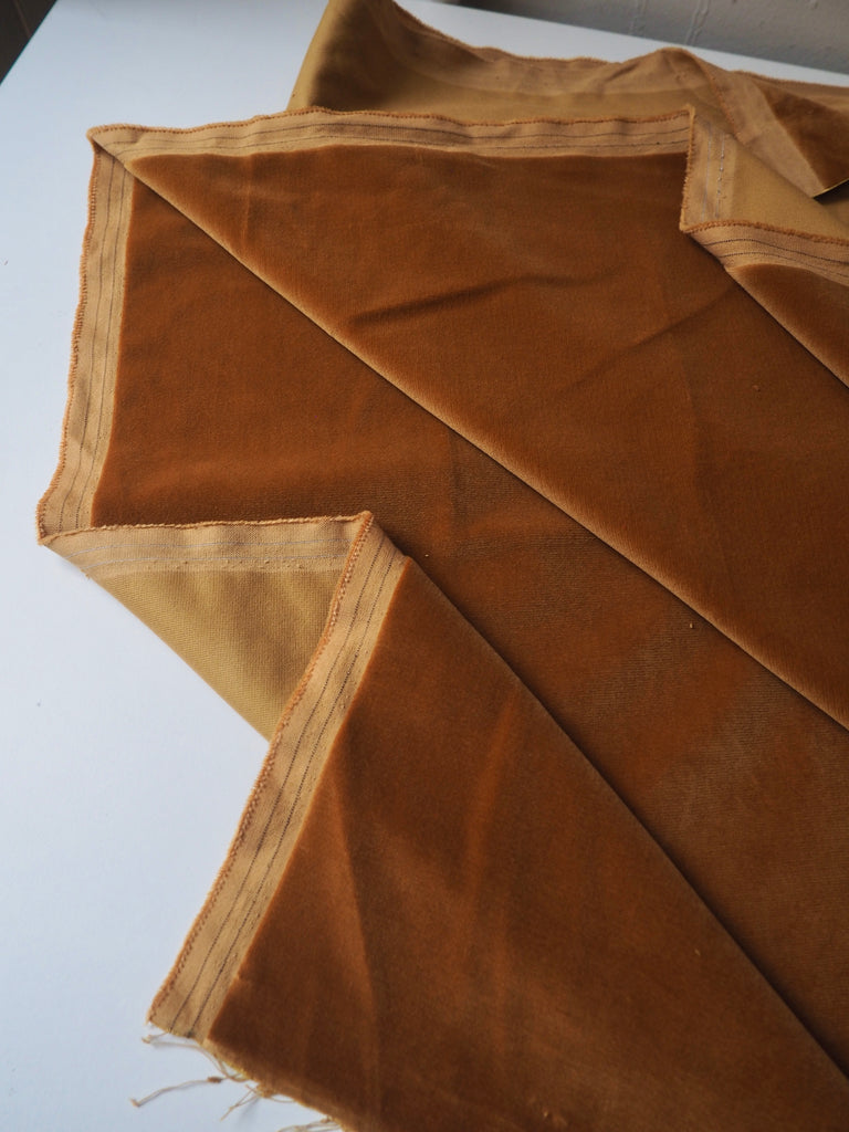 Mustard Cotton Velvet
