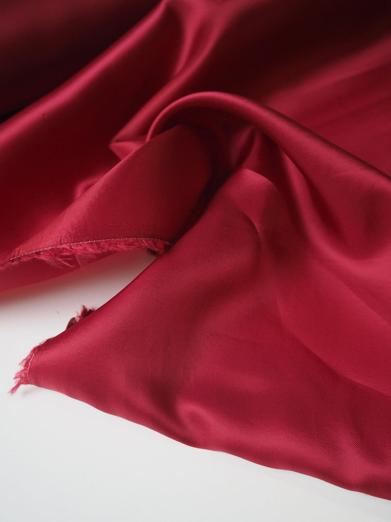 Sangria Viscose Satin Twill Lining